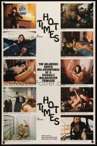 5p456 HOT TIMES 1sh '74 William Mishkin's American Graffiti with sex, wacky images!