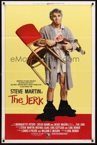 5p489 JERK int'l 1sh '79 wacky Steve Martin is the son of a poor black sharecropper!