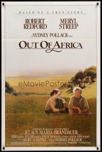 5p681 OUT OF AFRICA 1sh '85 Robert Redford & Meryl Streep, directed by Sydney Pollack!