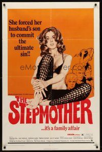 5p854 STEPMOTHER 1sh '72 this sexy babe forced her husband's son to commit the ultimate sin!