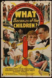 5p956 WHAT BECOMES OF THE CHILDREN 1sh '36 after divorce, the dramatic answer!