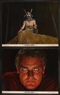 5r704 DEVIL'S BRIDE 7 color 11x14 stills '68 Christopher Lee, Terence Fisher Hammer horror!
