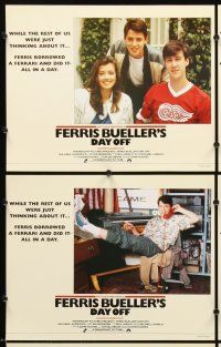 5r182 FERRIS BUELLER'S DAY OFF 8 English LCs '86 Matthew Broderick, John Hughes teen classic!