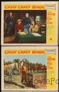 5r841 CHIEF CRAZY HORSE 5 LCs '55 Native American Indian Victor Mature!