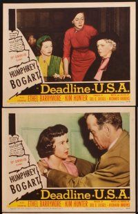 5r783 DEADLINE-U.S.A. 6 LCs '52 newspaper editor Humphrey Bogart, best journalism movie ever!