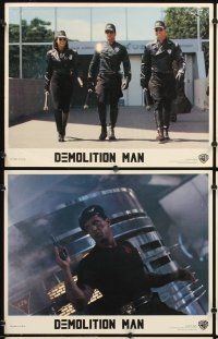 5r146 DEMOLITION MAN 8 LCs '93 Sylvester Stallone, Wesley Snipes, Sandra Bullock, sci-fi!