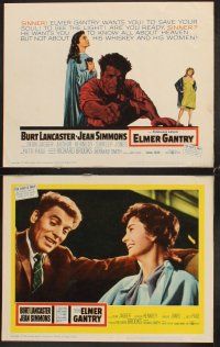 5r166 ELMER GANTRY 8 LCs '60 Jean Simmons, fiery preacher Burt Lancaster!