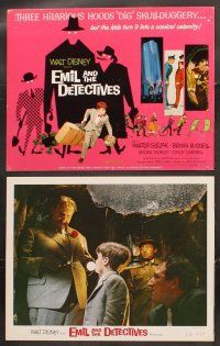 5r026 EMIL & THE DETECTIVES 9 LCs '64 Walt Disney, Walter Slezak, laugh it up in Lootsville!