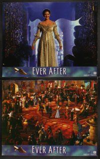 5r174 EVER AFTER 8 LCs '98 pretty Drew Barrymore, Anjelica Huston, Cinderella!