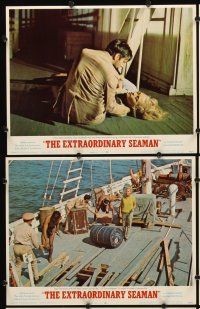 5r177 EXTRAORDINARY SEAMAN 8 LCs '69 David Niven, sexy Faye Dunaway, John Frankenheimer