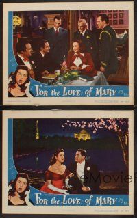 5r949 FOR THE LOVE OF MARY 4 LCs '48 Deanna Durbin, Edmond O'Brien and Don Taylor!
