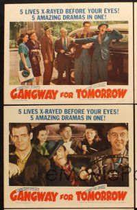 5r859 GANGWAY FOR TOMORROW 5 LCs '43 Margo, John Carradine & Robert Ryan have their lives X-rayed!