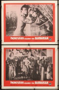 5r242 HERCULES AGAINST THE BARBARIAN 8 LCs '64 Mark Forest, Maciste nell'inferno di Gengis Khan