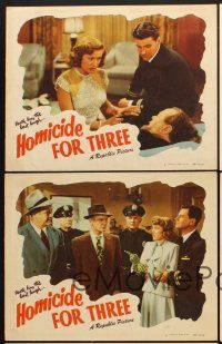 5r873 HOMICIDE FOR THREE 5 LCs '48 Audrey Long, circus murder, death has the last laugh!