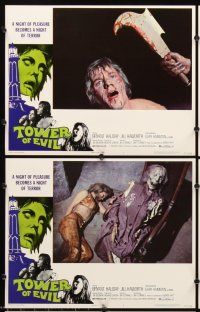 5r254 HORROR ON SNAPE ISLAND 8 LCs '72 a night of pleasure becomes a night of terror, Tower of Evil