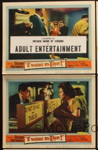 5r877 I WANT TO LIVE 5 LCs '58 Susan Hayward as Barbara Graham, a party girl convicted of murder!