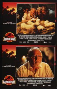 5r298 JURASSIC PARK 8 English LCs '93 Steven Spielberg, Richard Attenborough re-creates dinosaurs!