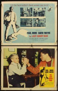 5r316 LAST ANGRY MAN 8 LCs '59 Paul Muni is a dedicated doctor from the slums exploited by TV!
