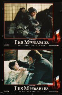 5r323 LES MISERABLES 8 LCs '98 Liam Neeson, Uma Thurman, Geoffrey Rush, Claire Danes