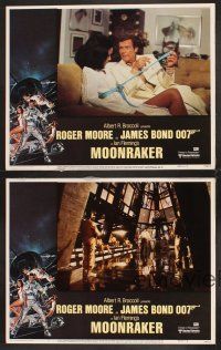 5r370 MOONRAKER 8 LCs '79 Roger Moore as James Bond, Richard Kiel, Lois Chiles