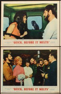 5r805 QUICK, BEFORE IT MELTS 6 LCs '65 sexy Anjanette Comer & Robert Morse, spy spoof!