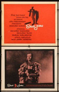 5r457 SAINT JOAN 8 LCs '57 Jean Seberg as Joan of Arc, directed by Otto Preminger, art by Saul Bass!