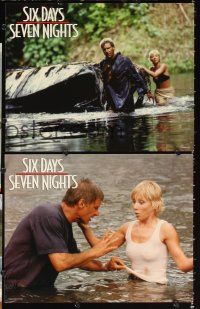 5r494 SIX DAYS SEVEN NIGHTS 8 LCs '98 Ivan Reitman, Harrison Ford & Anne Heche stranded on island!