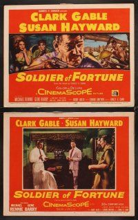 5r506 SOLDIER OF FORTUNE 8 LCs '55 Clark Gable, Gene Barry & Michael Rennie!