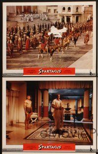 5r916 SPARTACUS 5 LCs '61 Stanley Kubrick, Laurence Olivier preparing to seduce slave Tony Curtis!