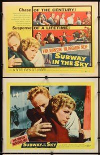 5r538 SUBWAY IN THE SKY 8 LCs '59 Van Johnson is hunted by the Berlin underground police!