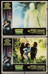 5r545 SWAMP THING 8 LCs '82 Wes Craven, sexy Adrienne Barbeau, Dick Durock as the monster!