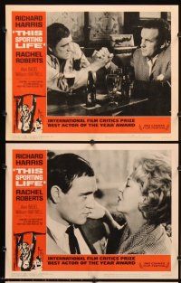 5r569 THIS SPORTING LIFE 8 LCs '63 Richard Harris, Rachel Roberts, directed by Lindsay Anderson!