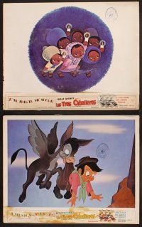 5r763 THREE CABALLEROS 7 LCs R68 Disney cartoon/live action, Donald Duck, Panchito & Joe Carioca!