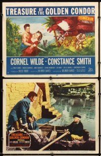 5r599 TREASURE OF THE GOLDEN CONDOR 8 LCs '53 Cornel Wilde & Constance Smith, Delmer Daves!
