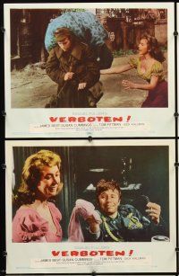 5r623 VERBOTEN 8 LCs '59 Sam Fuller, World War II, James Best, where everything is forbidden!