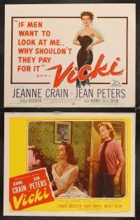 5r625 VICKI 8 LCs '53 if men want to look at sexy bad girl Jean Peters, she'll make them pay for it