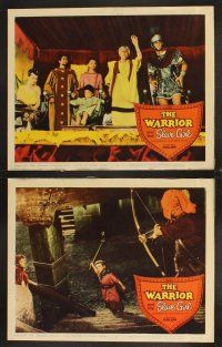 5r769 WARRIOR & THE SLAVE GIRL 7 LCs '58 Gianna Maria Canale, mightiest Italian epic!