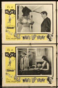 5r655 WHAT'S UP FRONT 8 LCs '64 Tommy Holden as bra salesman, sexy girls, contains duplicates!