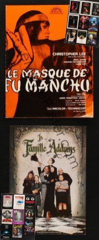 5s008 LOT OF 20 FRENCH PROMO BROCHURES '65 - '96 Face of Fu Manchu, Close Encounters & more!