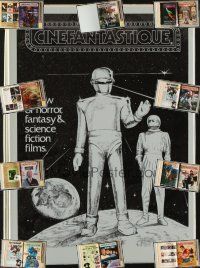 5s017 LOT OF 10 CINEFANTASTIQUE MAGAZINES '86 - '88 in a printed binder from the company!