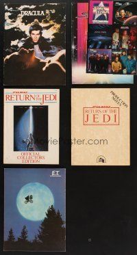 5s031 LOT OF 11 MISCELLANEOUS ITEMS '79 - '91 Return of the Jedi, E.T., Dracula, Star Trek!