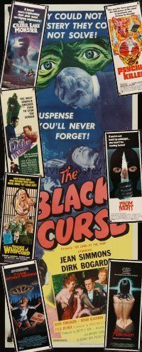 5s048 LOT OF 33 INSERTS '50s-80s Black Curse, lots of cool horror/sci-fi artwork!