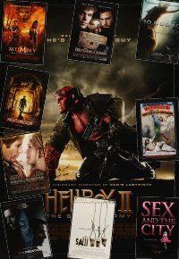 5s060 LOT OF 37 UNFOLDED ONE-SHEETS '01 - '08 Hellboy II, The Prestige, Sex & the City + more!