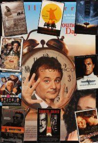5s063 LOT OF 35 UNFOLDED ONE-SHEETS '80s-90s Groundhog Day, Hook, Naked Gun 33 1/3 & many more!