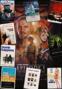 5s064 LOT OF 32 UNFOLDED ONE-SHEETS '84-08 Phantom Menace, Charlie & the Chocolate Factory + more!