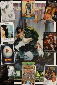 5s066 LOT OF 30 UNFOLDED ANF FORMERLY FOLDED ONE-SHEETS '79 - '02 Swamp Thing, Two Towers & more!