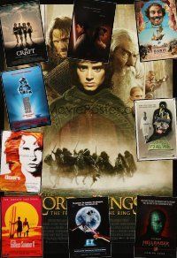 5s067 LOT OF 29 UNFOLDED ONE-SHEETS '88-02 Lord of the Rings, Doors, Attack of the Clones & more!