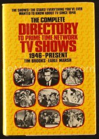 5s212 COMPLETE DIRECTORY TO PRIME TIME NETWORK TV SHOWS 1st edition hardcover book '79 1946-present