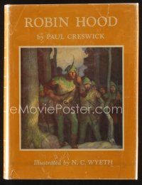 5s236 ROBIN HOOD Scribner Illustrated Classics edition hardcover book '57 with art by N.C. Wyeth!