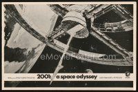 5s324 2001: A SPACE ODYSSEY English pressbook '68 Stanley Kubrick, art of space wheel by McCall!